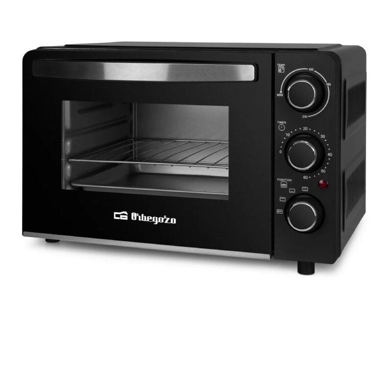 foto del prodotto forno elettrico orbegozo hcc 5015, capacit 15 litri, 1300 w, nero