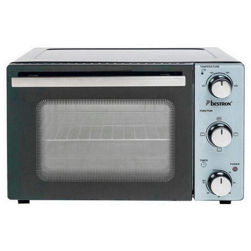 foto del prodotto forno grill 20 l 1300 w nero acciaio inox aov20 bestron