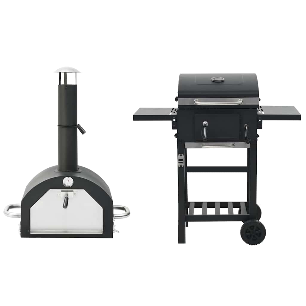 foto del prodotto forno per pizza e barbecue 3 in 1 nero cod mxl 14972