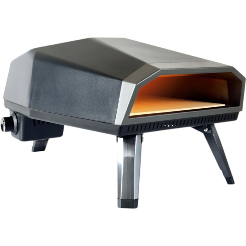foto del prodotto forno per pizza in acciaio antracite