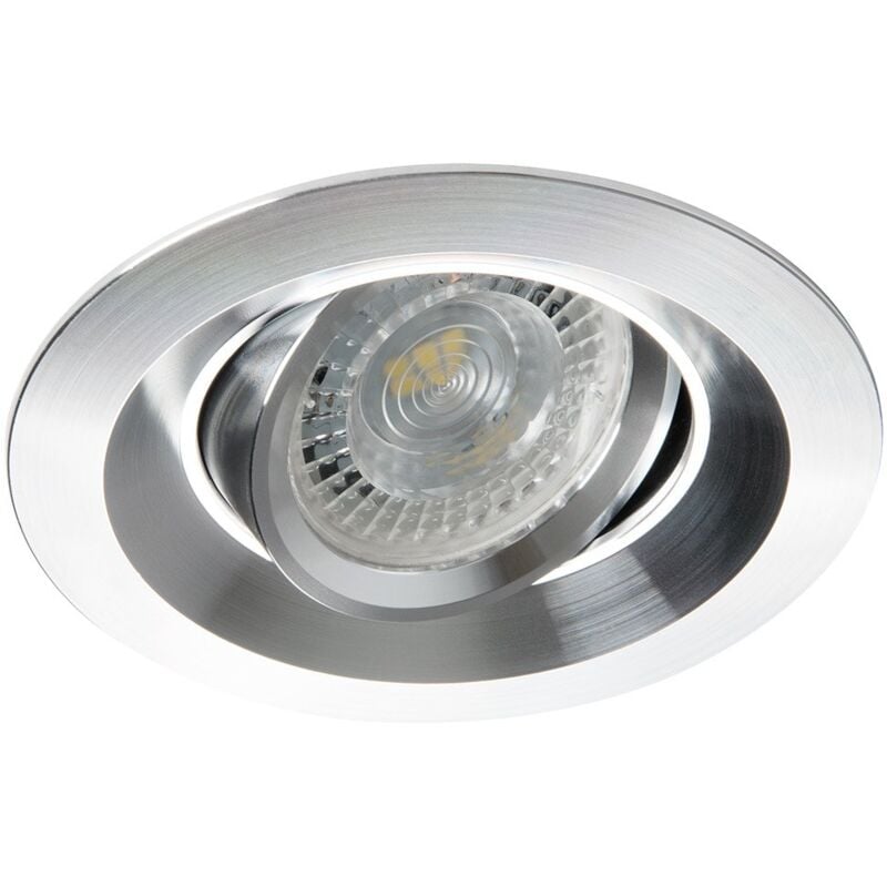 foto del prodotto foro di supporto spot integrato 75mm rotondo alluminio