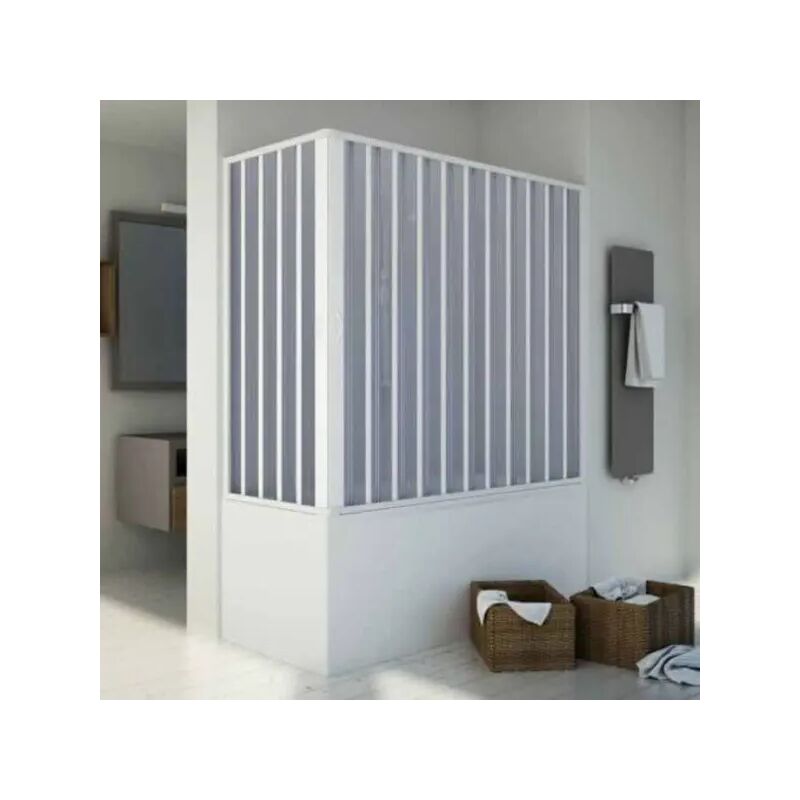 foto del prodotto forte box vasca angolare in pvc modello colibri kappa plus h.153 cm 70 50 x 170 140 spazio ingresso max 140 cm