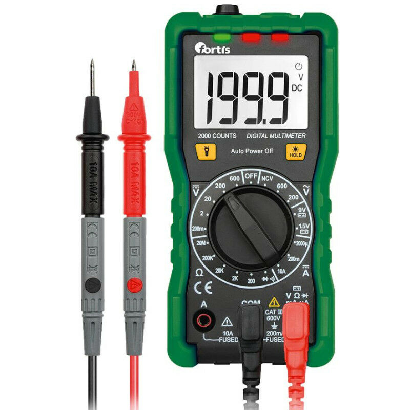 foto del prodotto fortis multimetro digitale 0,1 mv 600v