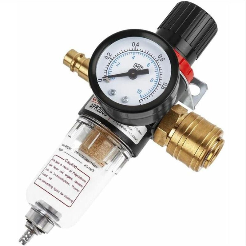 foto del prodotto fortuneville 1 4, 1 4 regolatore aria filtro aria compressore umidit separatore acqua olio regolatore pressione lubrificatore per