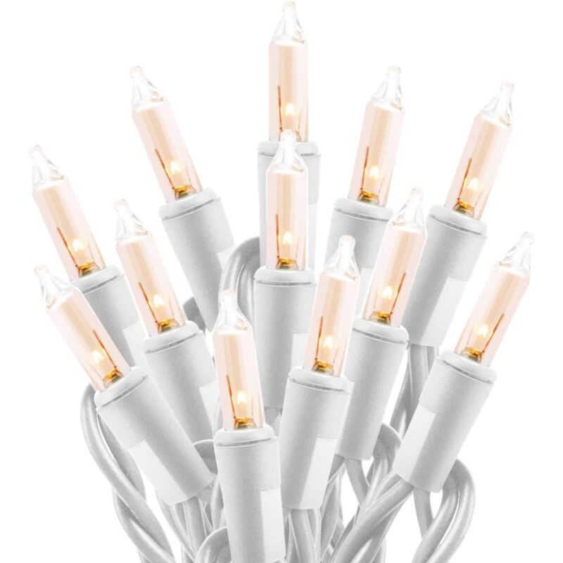 foto del prodotto fortuneville 10 m 100 luci stringa di luci a led plug in batteria a 8 funzioni decorazione natalizia impermeabile luci colorate all aperto