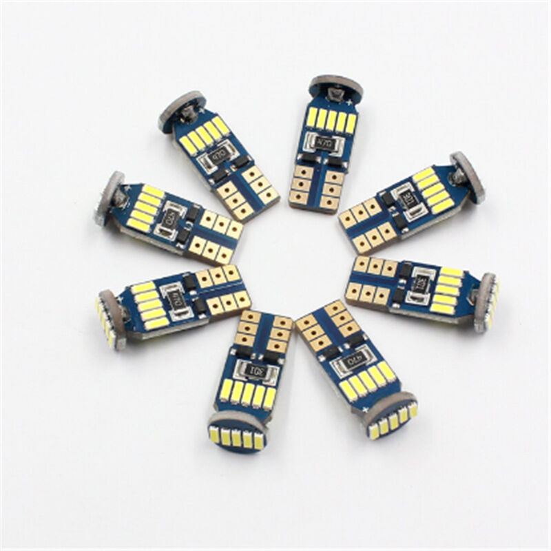 foto del prodotto fortuneville 10 pz t10 4014 15 lampadine a led lampadina a led per auto 12v2w bianco 6000k per luce interna, luce bagagliaio, luce targa, luce di