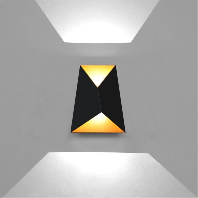 foto del prodotto fortuneville 10w creativo moderno applique da parete a led applique up down illuminazione da parete a led in alluminio impermeabile ip65 interno