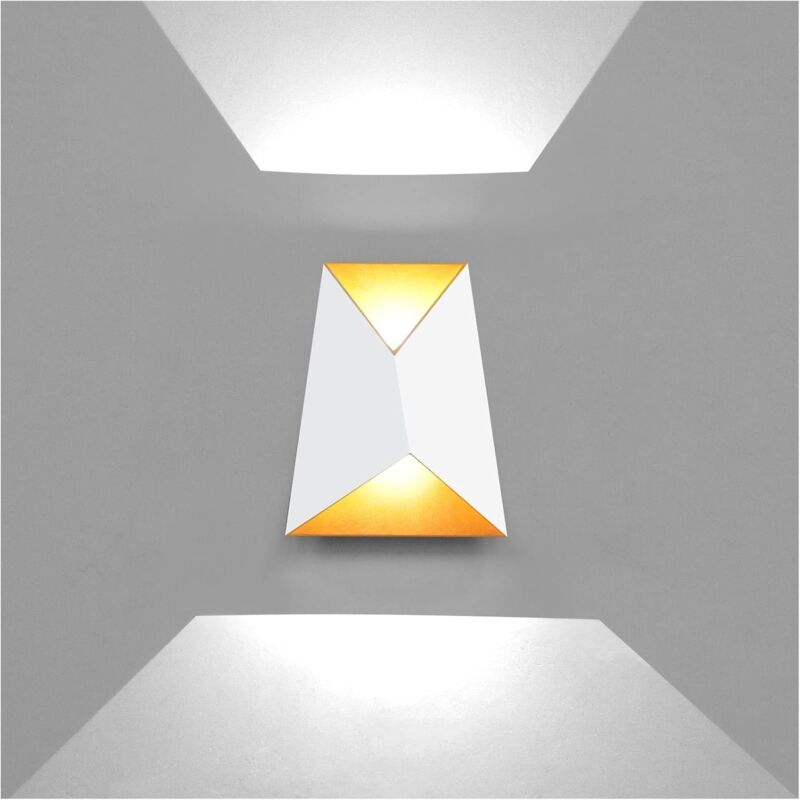 foto del prodotto fortuneville 10w creativo moderno applique da parete a led applique up down illuminazione da parete a led in alluminio impermeabile ip65 interno