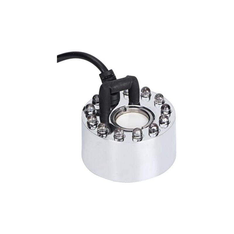 foto del prodotto fortuneville 12 luci a led nebulizzatore ad ultrasuoni fogger fontana fogger per stagno per acquario esterno interno senza alimentazione
