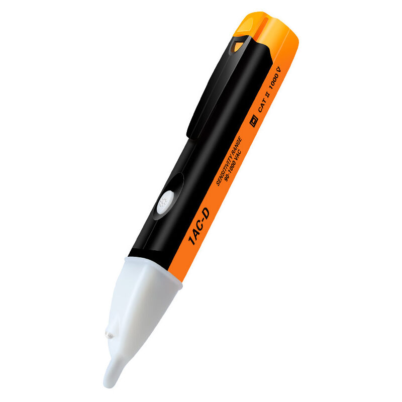 foto del prodotto fortuneville 1pc elettroscopio a induzione senza contatto elettroscopio a penna per ispezione del circuito multifunzionale giallo 