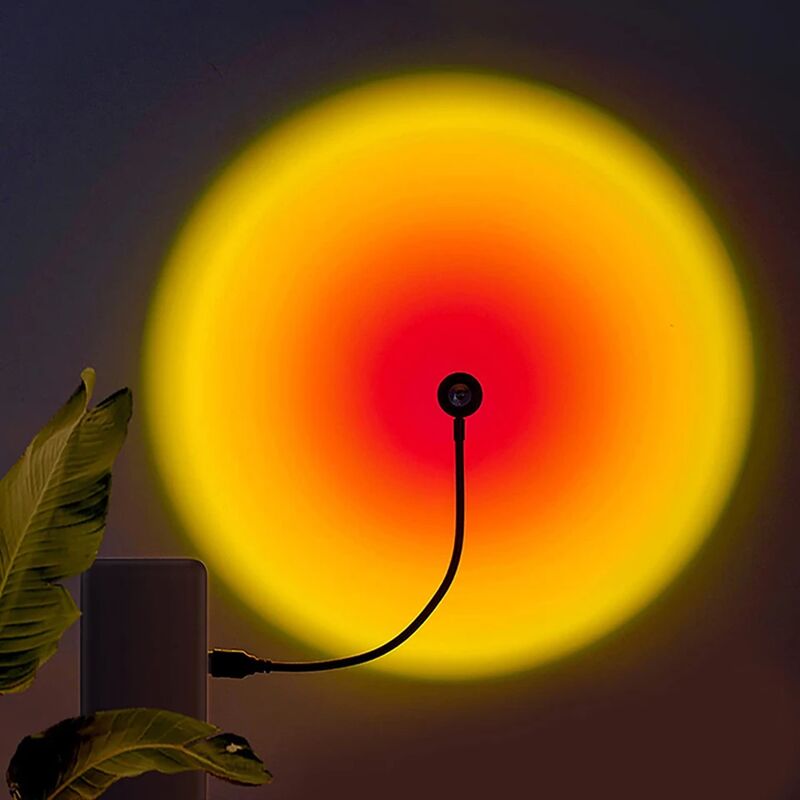foto del prodotto fortuneville 1x usb rainbow neon led solar light night proiettore fotografia atmosfera lampada da parete per camera da letto home decor gift