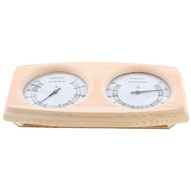 foto del prodotto fortuneville 2 in 1 sauna termometro in legno igrometro misuratore di umidit della temperatura del vapore
