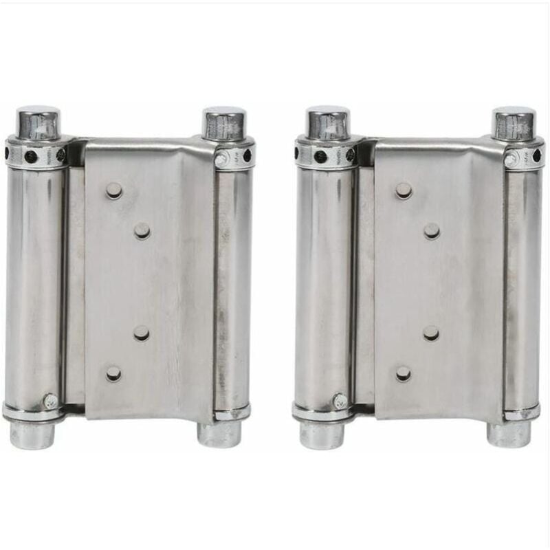 foto del prodotto fortuneville 2 pezzi cerniere a molla a doppia azione in acciaio inox cerniere per porte a battente, capacit di carico fino a 15 kg