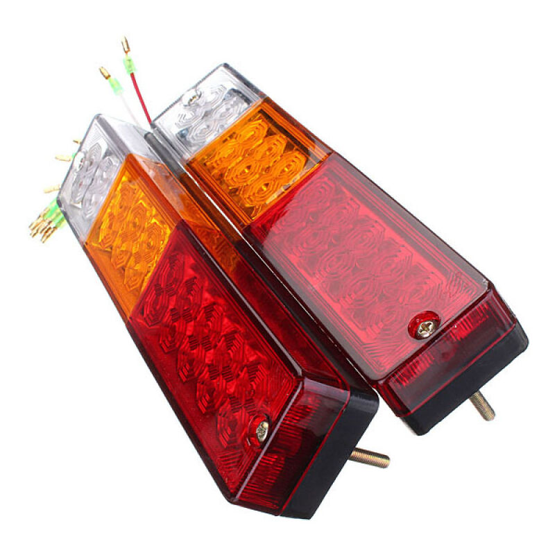 foto del prodotto fortuneville 2 pezzi led fanale posteriore per rimorchio freno sterzo guida retromarcia combinazione luce rimorchio camper parti di yacht modifica