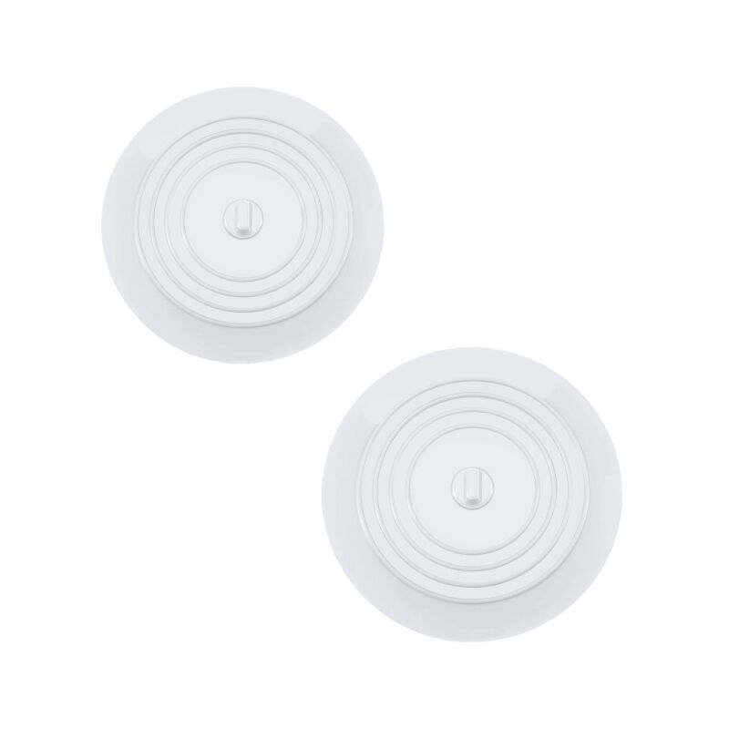 foto del prodotto fortuneville 2 tappi per vasca da bagno tappo per lavello in silicone tappo per lavello da cucina diametro 15 cm per cucine bianco