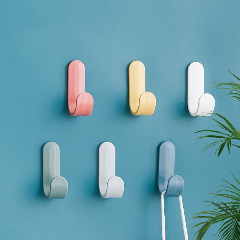 foto del prodotto fortuneville 24 pezzi di ganci per asciugamani, appendiabiti per bagno appendiabiti per bagno cucina appendiabiti per ufficio bambini 6 colori