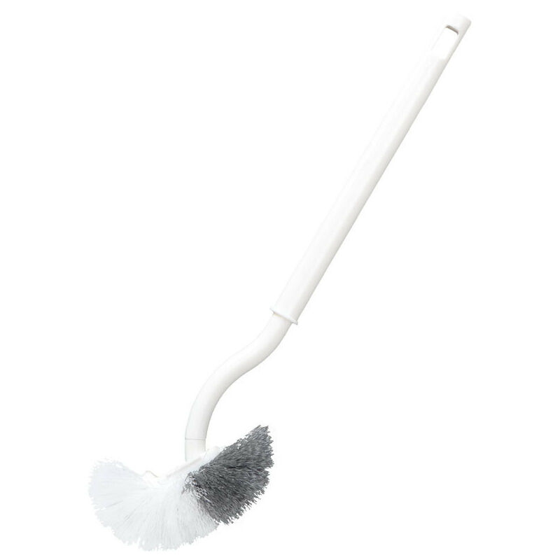 foto del prodotto fortuneville 2pcs scopino per wc scopino per wc scopino per wc in plastica con manico lungo, con setole resistenti per uso domestico, pulizia