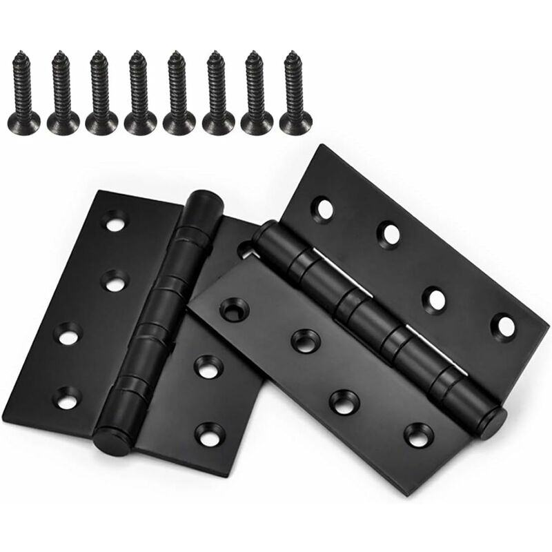 foto del prodotto fortuneville 4 pezzi cerniera cerniera per finestra 100mm cerniere per porte dell armadio connettori in acciaio inossidabile 4 cuscinetti a sfera