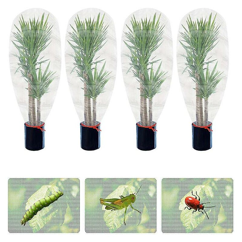 foto del prodotto fortuneville 4 pz 0.7x1 m zanzariera netto, rete di protezione degli insetti a maglia fine per giardino, serra, piante, frutta, fiori, colture