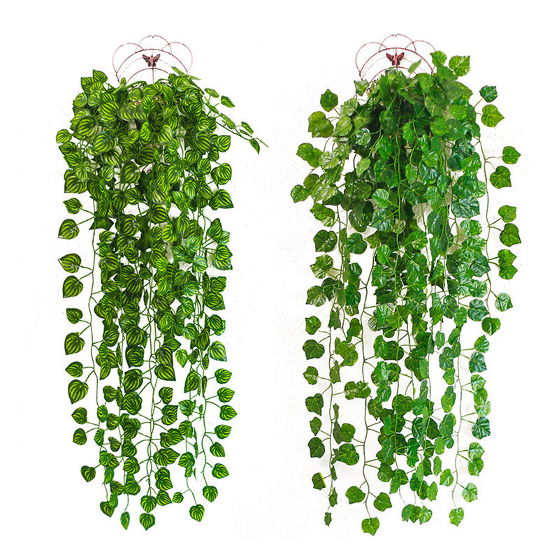foto del prodotto fortuneville 4 pz 110 cm edera artificiale piante pendenti pianta finta per cucina da ufficio festa di nozze giardino festival decorazione da parete