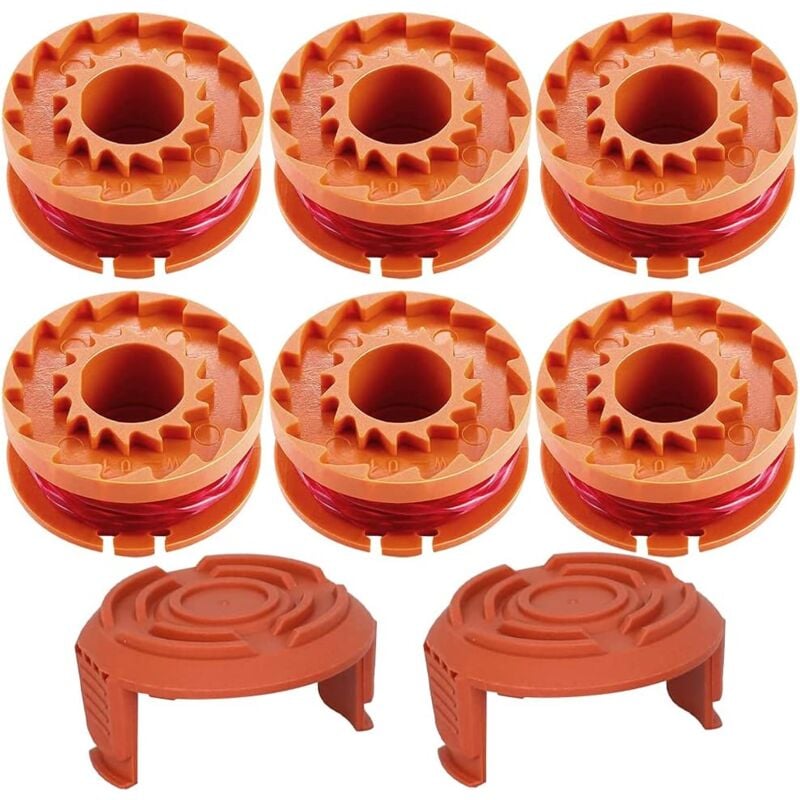 foto del prodotto fortuneville 6 pezzi di filo universale per tagliabordi, 1,65 mm x 3,05 m, decespugliatore per impieghi gravosi, per tosaerba con testina a urto,