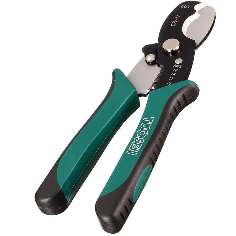 foto del prodotto fortuneville 8 pollici wire stripper cable cutter scissor wire stripper cutter pinza a crimpare strumento multifunzione per spelafili