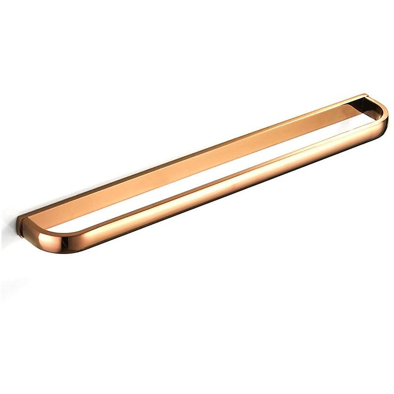 foto del prodotto fortuneville accessori da bagno in oro rosa porta asciugamani da parete in ottone