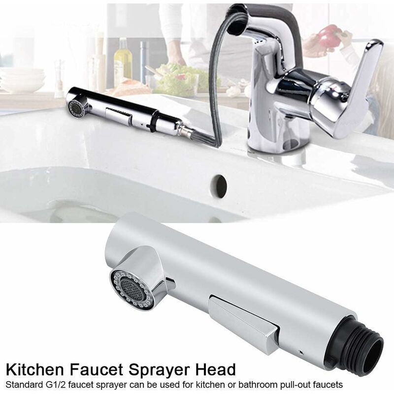 foto del prodotto fortuneville accessorio sostitutivo per rubinetto doccia estraibile 2 impostazioni di spruzzo per spruzzatore lavello cucina soffione doccia