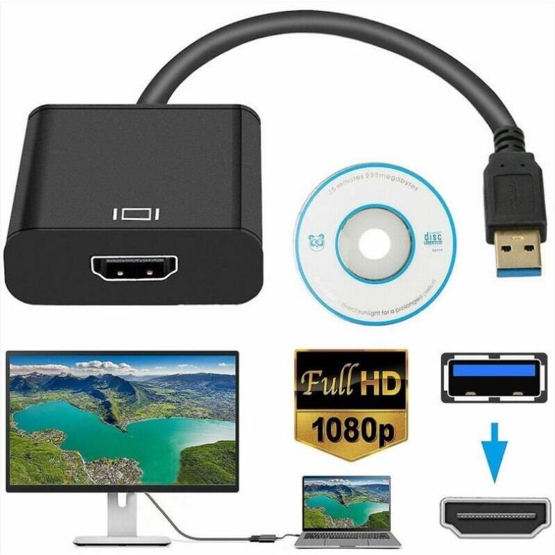 foto del prodotto fortuneville adattatore da usb a hdmi