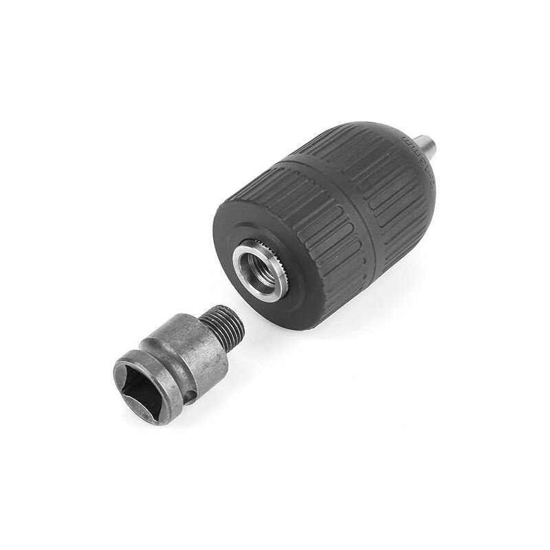 foto del prodotto fortuneville adattatore per mandrino per trapano da 2 13 mm mandrino per trapano senza chiave in plastica da 1 2 20unf con adattatore per