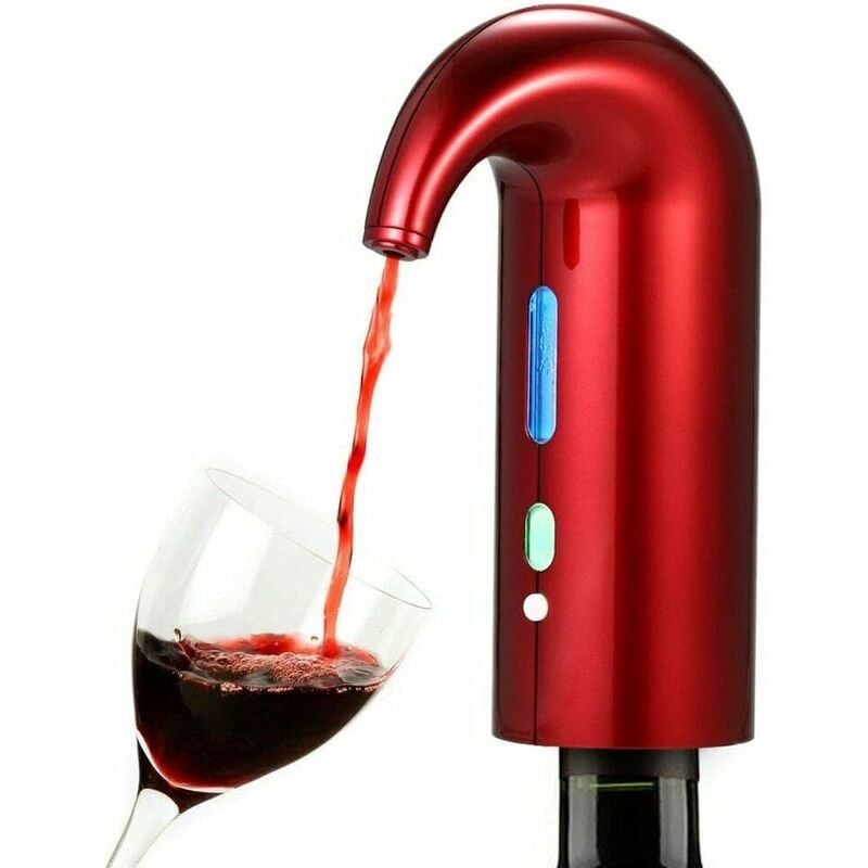foto del prodotto fortuneville aeratore e distributore di vino rosso dispenser automatico di ossidante per vino versatore ricaricabile multi intelligente auto redset
