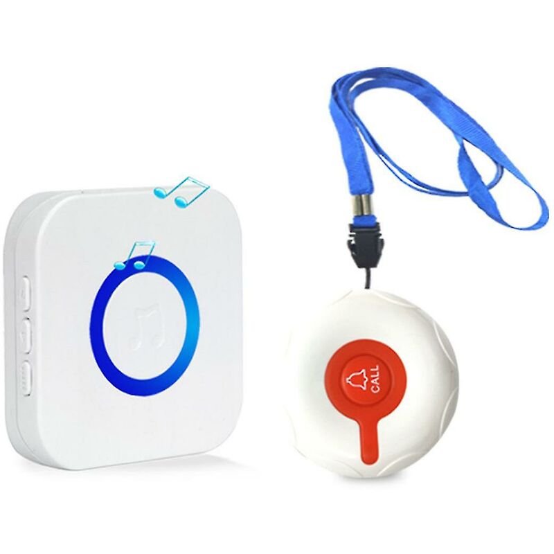 foto del prodotto fortuneville allarme di allarme domestico sistema di allarme personale per anziani paziente ricaricabile wireless e allarme cercapersone con