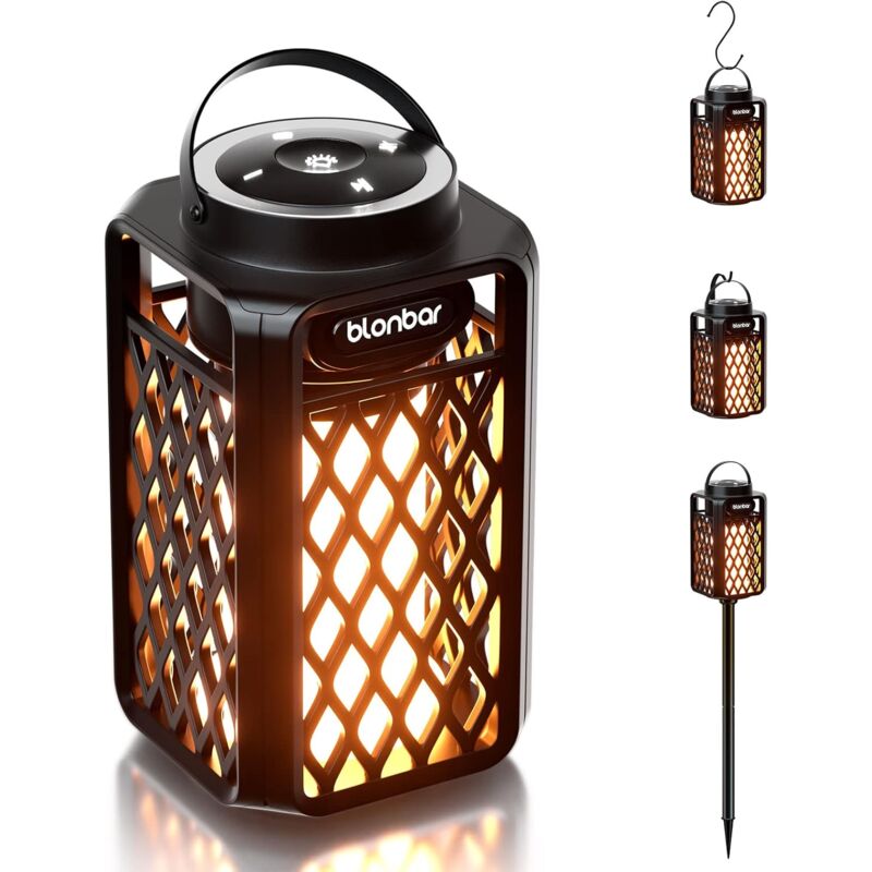foto del prodotto fortuneville altoparlante bluetooth wireless portatile, altoparlante bluetooth da 10 w con fiamma, altoparlante bluetooth illuminato da esterno