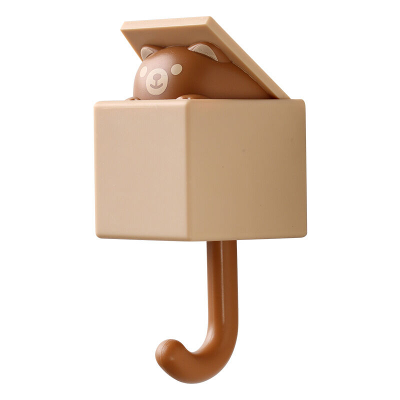 foto del prodotto fortuneville appendiabiti creativo per gatti, carino, senza cuciture, per porta della stanza del dormitorio, gancio, chiave, ombrello, berretto,