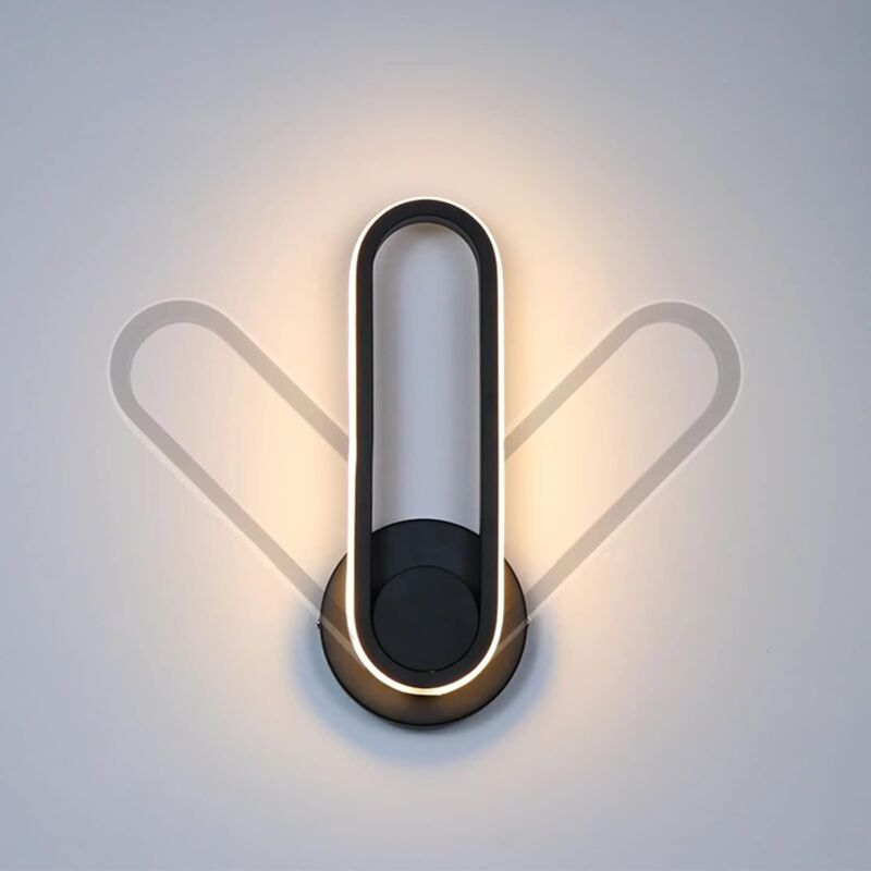 foto del prodotto fortuneville applique da interno moderne 3 temperature di colore 24w applique da parete a led lampada da parete per interni rotazione a 360 