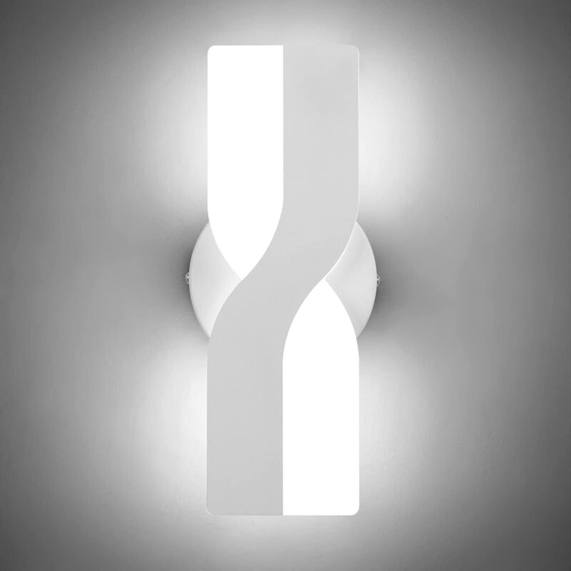 foto del prodotto fortuneville applique da parete moderna a led da 12w illuminazione da parete a led per interni dimmerabile illuminazione per camera da letto