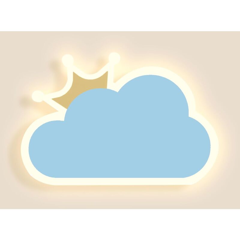 foto del prodotto fortuneville applique da parete per interni, applique a led da 14 w, applique moderna a forma di nuvola, applique da parete tricolore bianco