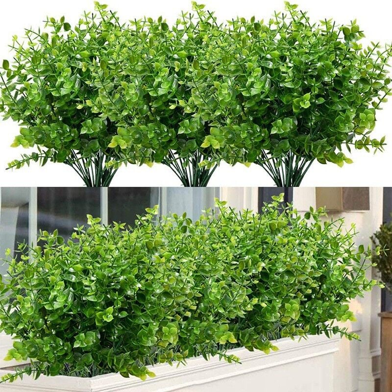 foto del prodotto fortuneville arbusti artificiali cespugli, piante verdi finte in plastica interni esterni matrimonio casa giardino portico cucina ufficio