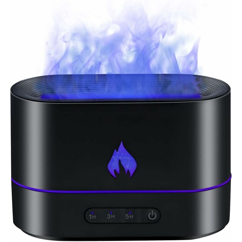 foto del prodotto fortuneville aromaterapia aromaterapia fiamma 200ml, 3 in 1 umidificatore aromaterapia aromaterapia effetto fiamma con 2 modalit di illuminazione