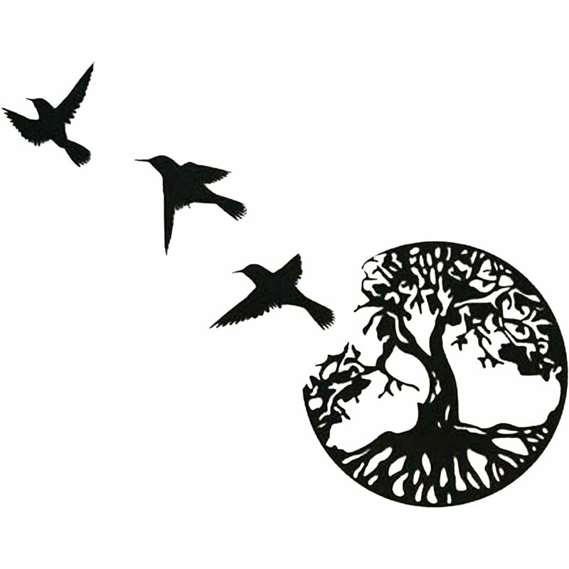 foto del prodotto fortuneville arte della parete in metallo, arte dell albero della vita, decorazione della parete, decorazione della casa 29cm