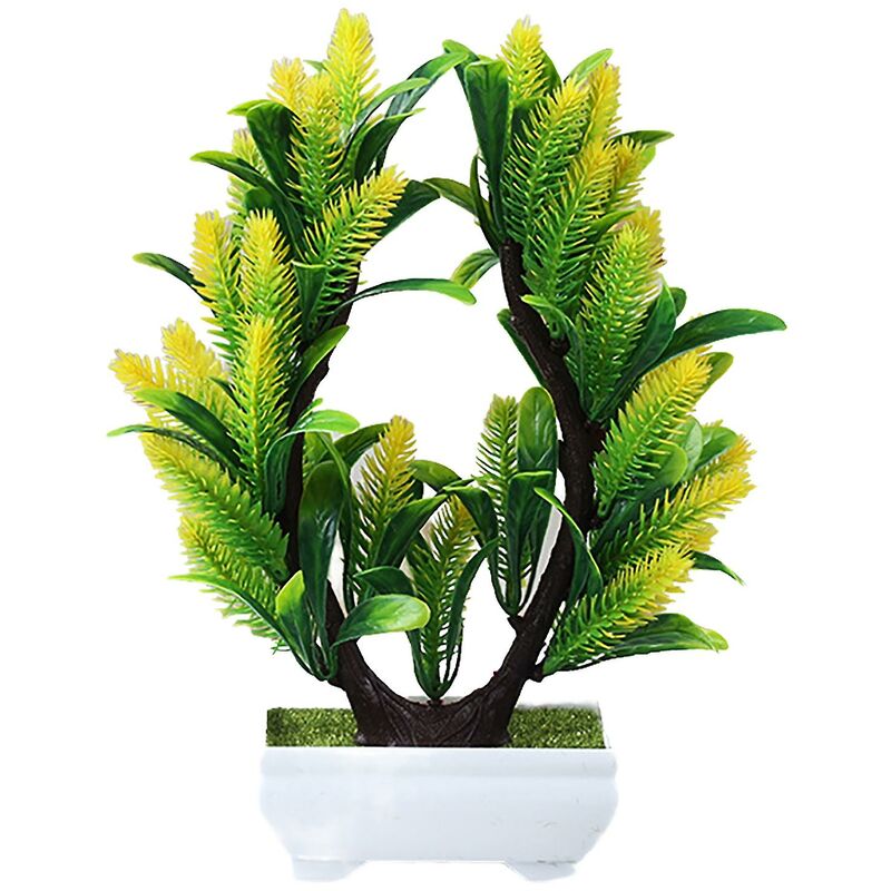 foto del prodotto fortuneville artificial plant simulation desktop decor vivid table ornamento di fiori in vaso artificiali per la casa giallo