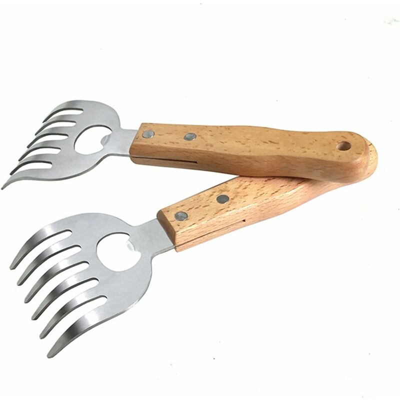 foto del prodotto fortuneville artigli per barbecue, artigli d orso, artigli rotti schiacciati e misti per schiacciare carne di maiale, pollo, manzo strappati a mano