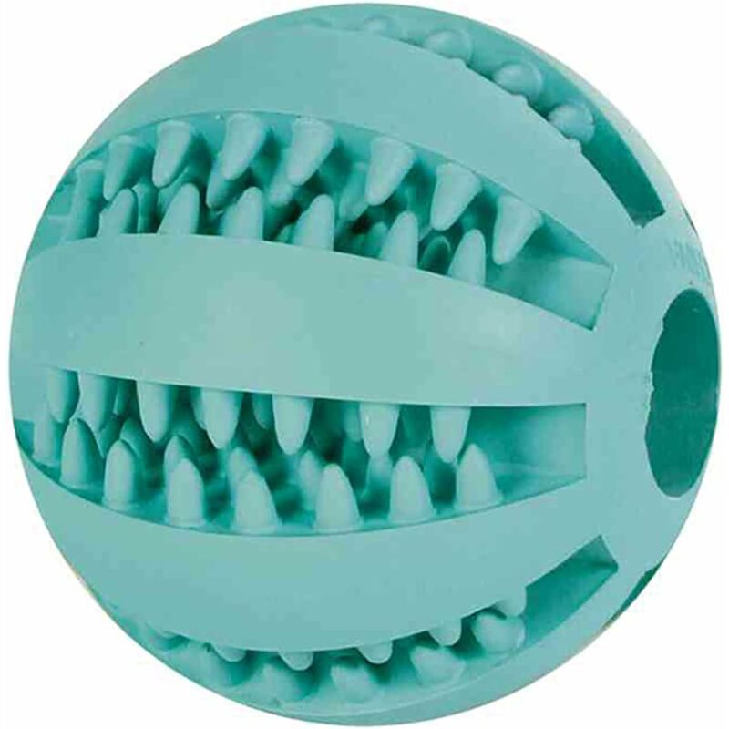 foto del prodotto fortuneville baseball alla menta, gomma naturale, 7 cm per cani massaggia le gengive,