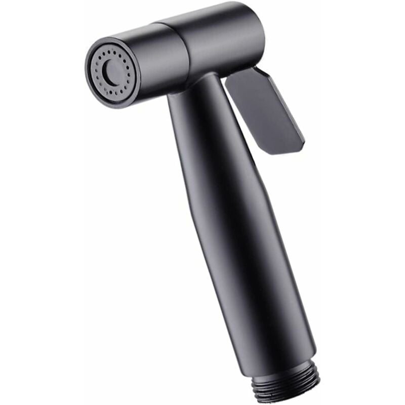 foto del prodotto fortuneville bidet doccetta wc in acciaio inox spray shattaf soffione doccia bagno carta igienica pulizia pannolini solo testina spray nero 