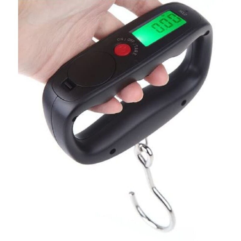 foto del prodotto fortuneville bilancia elettronica portatile per bagagli, mini bilancia per bagagli con gancio, bilancia digitale per bagagli con display lcd,