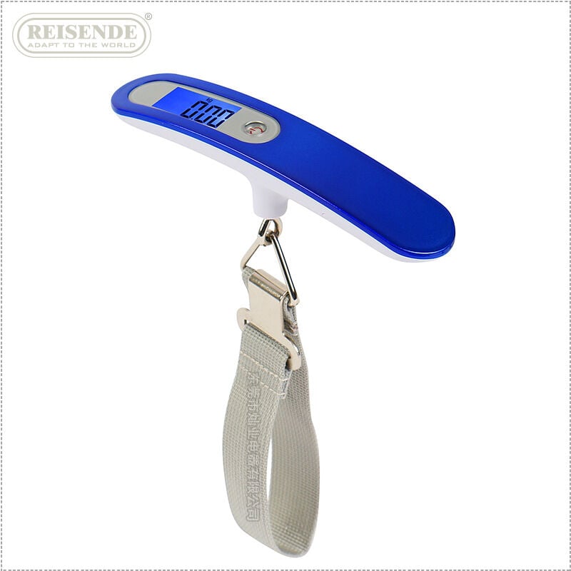 foto del prodotto fortuneville bilancia per bagagli con manico grande da 50 kg bilancia elettronica portatile bilancia per bagagli elettronica portatile 153 cm blu