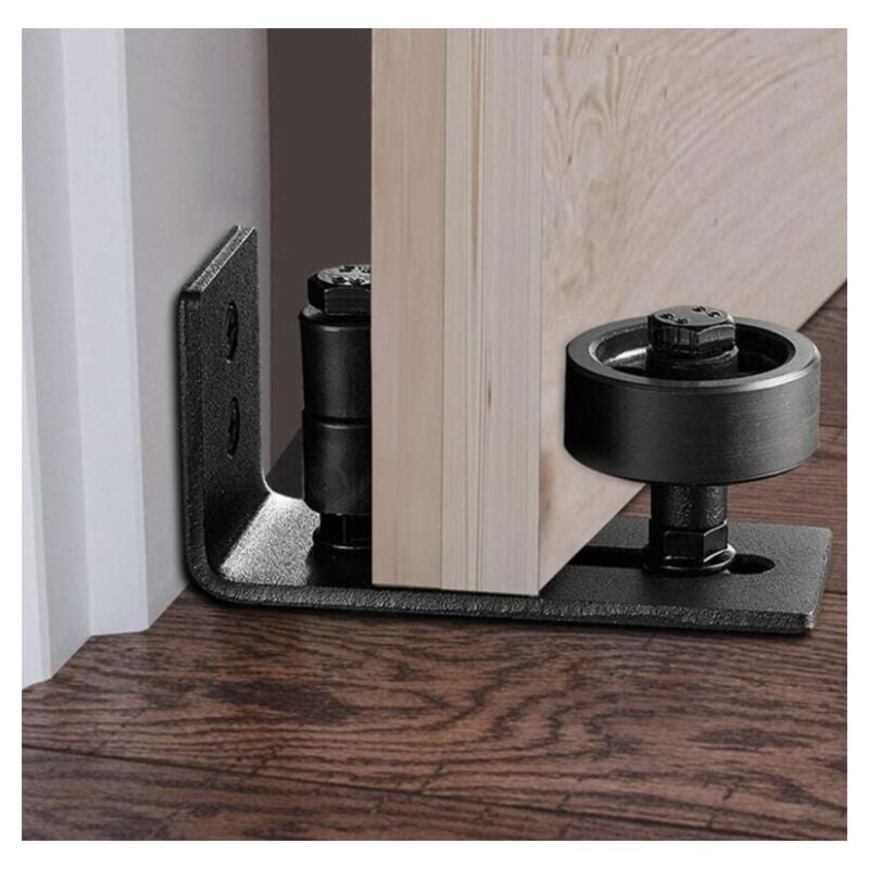 foto del prodotto fortuneville binario per pavimento multifunzionale per porta da fienile binario per pavimento a rulli regolabile per porte scorrevoli
