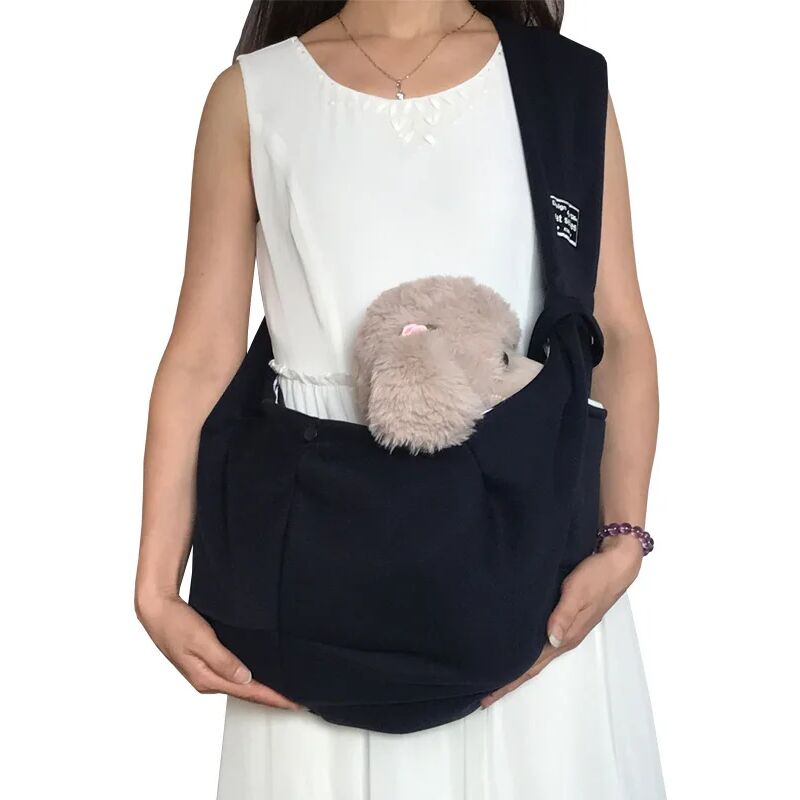foto del prodotto fortuneville borsa a tracolla per animali domestici in cotone borsa a tracolla per cani viaggi all aperto cucciolo di gatto portatile comoda borsa