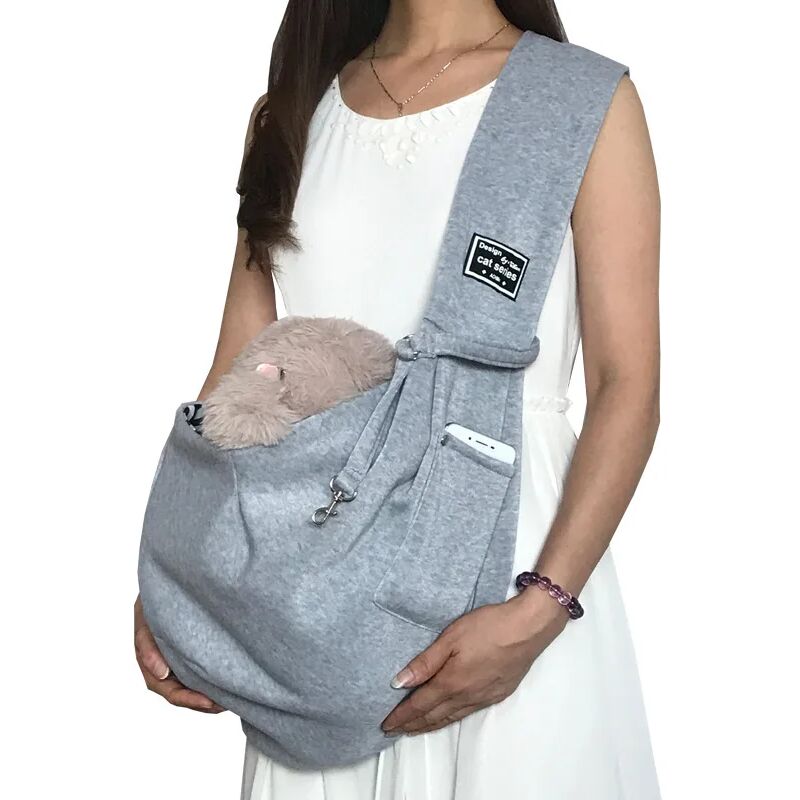 immagine 0 del prodotto fortuneville borsa a tracolla per animali domestici in cotone borsa a tracolla per cani viaggi all aperto cucciolo di gatto portatile comoda borsa