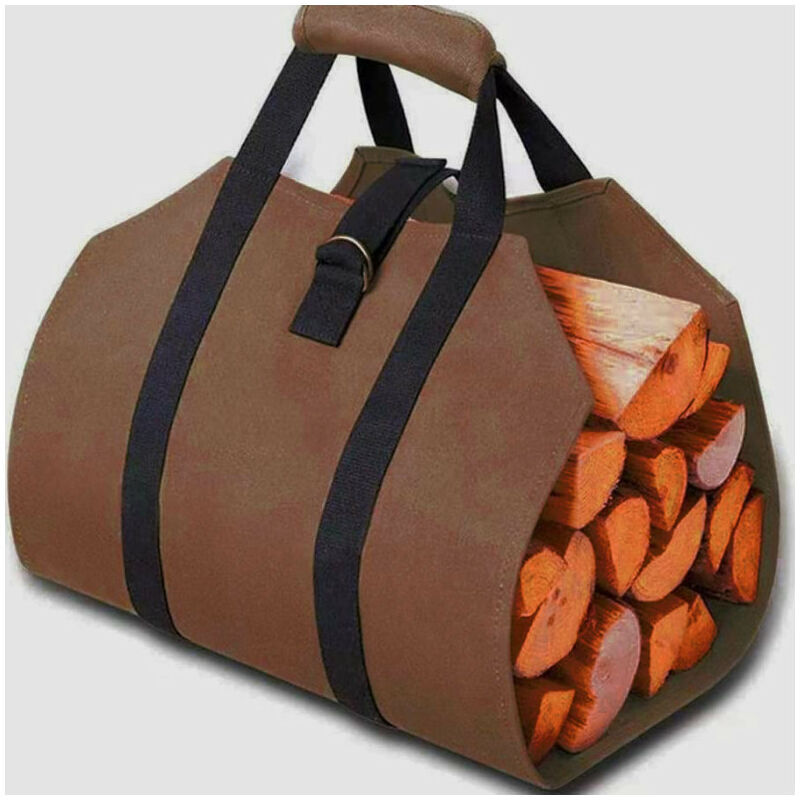 foto del prodotto fortuneville borsa per legna da ardere in tela borsa per legna da ardere per caminetto portalegna per esterni di grande capacit portalegna in